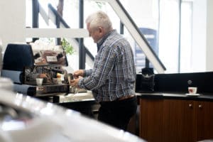 heerlijke koffie bij Mobility Group Haaker Amsterdam