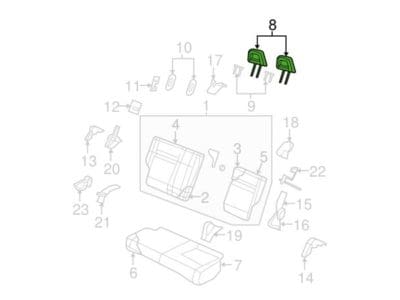 Jeep Compass (a) Hoofdsteun