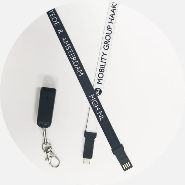 Oplaad-lanyard cadeau